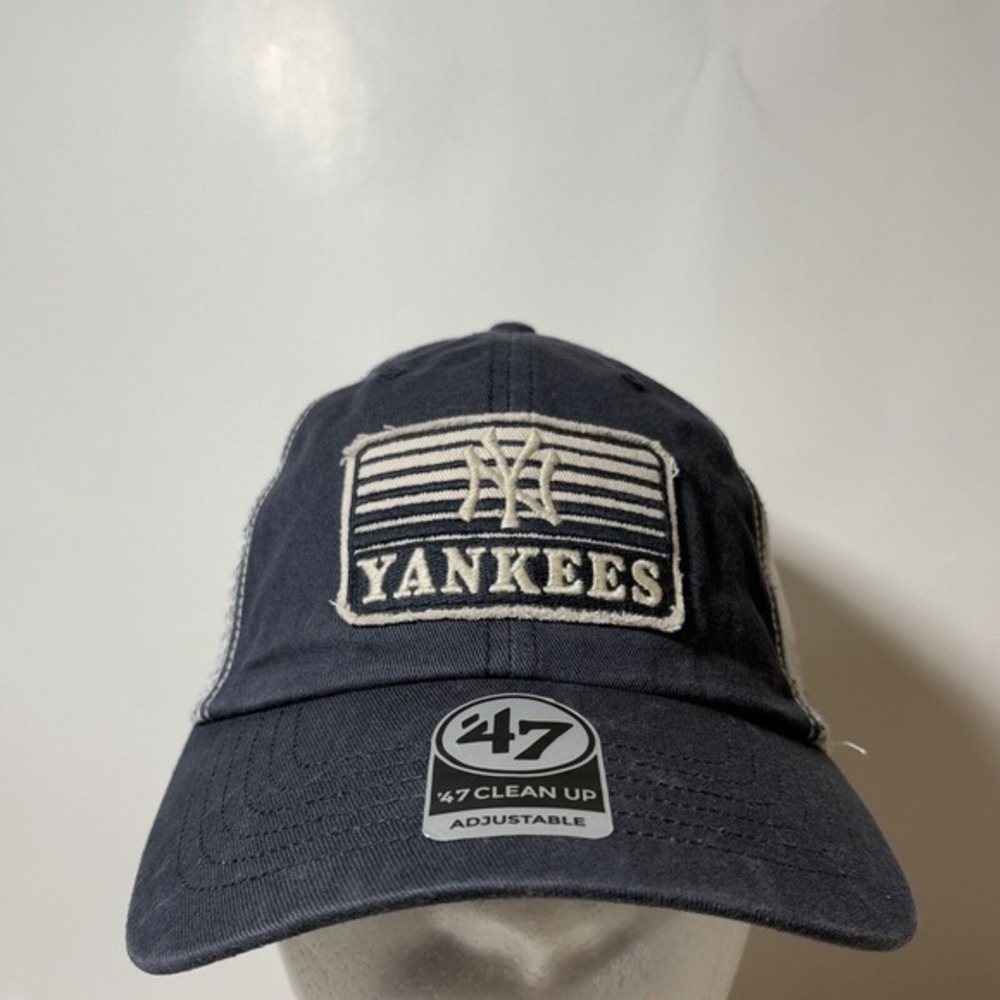 '47 Clean Up New York Yankees Vintage Navy‎ MLB Snapback Hat NEW